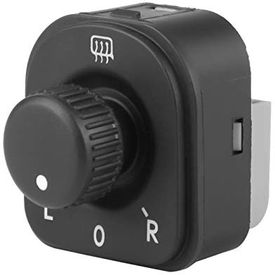 Qii lu Interruttore specchietto laterale, pomello interruttore controllo specchietto laterale per Golf 5 Jetta MK5 Pessat 1K0959565H 1K0959565F 1K0959565K