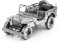 Metal Earth Fascinations ICX139 ICONX 502898 - Willys Overland, lasergeschnittener 3D-Konstruktionsbausatz, 2 Metallplatinen, ab 14 Jahren