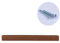 Massivholz Schrankgriff Möbelgriff,Kommode Kabinett Türgriff,Holz Schubladengriffe Stangengriffe Küchengriff,Hardware für Badezimmermöbel,Euro Vintage Bar Knopf,Holzfarbe(Black WalnutCenter 1152mm)