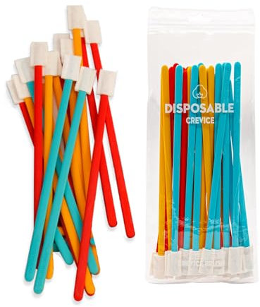 Crevice Cleaning Brush, Crevice Cleaning Tools kit, Disposable Toilet Brush,Crevice Cleaning Brushes for Household Use, Detailing Cleaning Tools for Car (20, Multicolour)