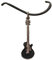 Gibson Les Paul Form emailliertes Zinn Gitarre Schwarz Schnur Anhänger