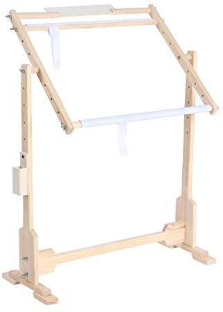 Apisserie Verstellbarer Stickrahmen Bodenständer, Holz Kreuzstich-Rahmenständer, Tischplatte Tapisserie-Ringe, 9CT Modell