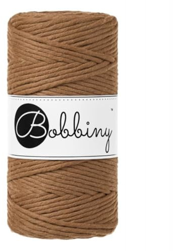 Bobbiny Makramee-Schnur, 3 mm, einlagig, Karamell, 100 m
