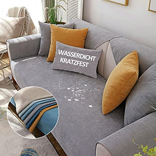 WYJHNLBEDC Hundedecke Wasserdicht Sofa/Couch überwurfdecke/überwurf, Sofaschutz Katze Kratzschutz, Hundematte Grosse Hunde wasserdichte Decke Für Sofa/Auto/Outdoor (90x180cm/1 Stück)