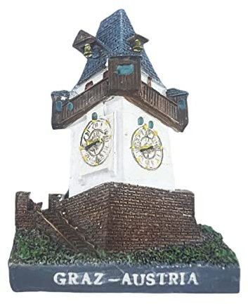 Graz Austria 3D-Kühlschrankmagnet, Souvenir, Geschenk, Kunstharz, handgefertigt, Graz-Kühlschrankmagnet, Heim- und Küchendekoration, Kollektion