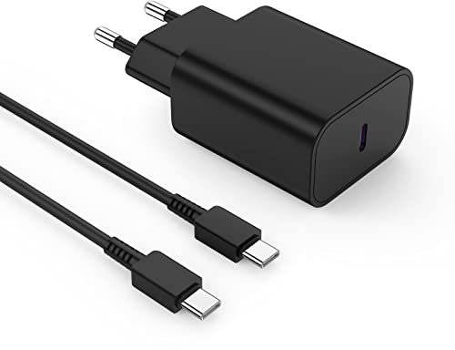 Ladegerät USB C Schnellladegerät für Samsung,45W Schnellladegerät for 14 mit Kabel for Galaxy S25/S25 Ultra/S24/S24Ultra/S23/S23 Ultra/ S22/S22 Plus/S22 Ultra/S21/S20 ladekabel Usbc mit Netzteil
