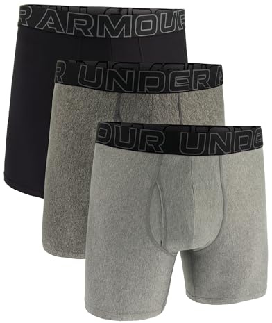 Under Armour Herren Tech Performance Boxershorts im 3er-Pack, 15 cm Beinlänge – atmungsaktiv, feuchtigkeitsableitend, weiches Tragegefühl, ganztägiger Komfort
