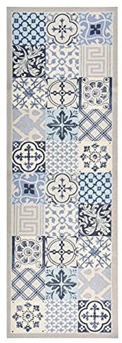 ZEYUAN Küchenbodenmatte Waschbar, Küchenläufer, Teppich Küche, Küchenteppich, Teppich Flur Läufer, Küchenmatte, Mosaik 60x180 cm