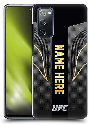 Head Case Designs Offizielle Personalisierte Individuelle UFC Schwarz Gold Trikot Fight Night Set Harte Rueckseiten Handyhülle Hülle Huelle kompatibel mit Samsung Galaxy S20 FE / 5G