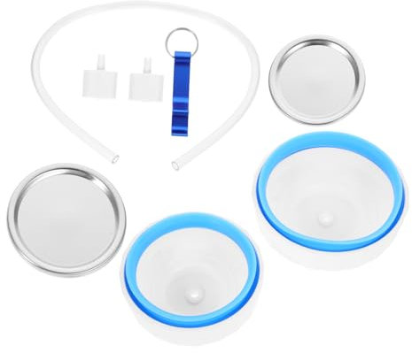 Ciieeo 1 Set Jar Sealing Tool Manual Device Tinplate Lids for Canning Jars Accessories for Kitchen Wide Mouth and Regular Mouth Lids White Stainless Steel