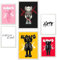 Nacnic 6er-Set Messaggio iconico di Kaws Gerahmtes Poster mit Design-Illustrationen zur Dekoration der Wände Ihres Zuhause Zimmer Büro im A3 & A4 Weißer Rahmen