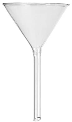 OUSIKA Imbuto Pratico Imbuto di riempimento professionale Imbuto filtrante Imbuto in vetro da laboratorio Imbuto