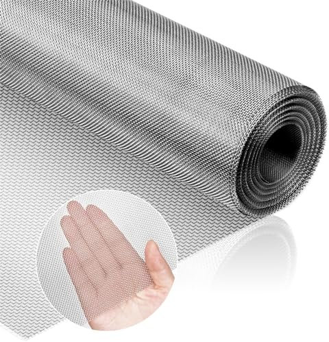 Wire Mesh Air Vent Mesh Cover 30 X 200CM 304 Stainless Steel Woven Wire Mesh 50 mesh Filter Screen for DIY Projects Vent Cage Garden Window Filter