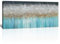 FajerminArt Cadre en Bois Grande Impression sur Toile Arbres abstraits bleu argenté Image sur Toile Peintures sur Toile Moderne Mural Tableau Decoration Murale Salon Chambre prêt à accrocher 50x120cm