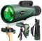 Telescopio Monocular Zoom, Telescopio Monocular de Alta Potencia para Smartphone con Trípode, Monocular HD para Adultos (Gray)