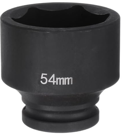 QUARKZMAN Llave de Impacto de 6 Puntos Deep 3/4 Drive 54mm Métrica 40Cr Aleación de Acero Tuerca de Eje Llave de Impacto