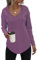Tanmolo Kapuzenpullover Damen Baumwolle Hoodie Pullover Sweatshirt Langarm Tops Casual Oberteile Lila, XL