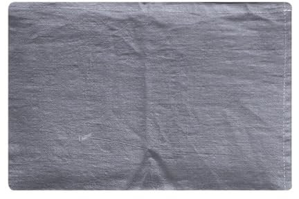 Wambere 4 Stück 40cm x 60cm Stoffservietten,Servietten aus Baumwolle und Leinen,Cloth Napkins Geschirrtuch Küchentuch Tischdekoration für Hochzeit Party Geburtstag Abendessen Restaurant,Grau