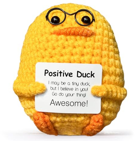 KIAYOO Pocket Hug Positive Kartoffel, Positive Potato Ente Mutmacher Einschulung Gute Besserung Geschenk,Kuscheltier Lustige kleine Geburtstag Weihnachten Einweihung Geschenke für Männer Frauen