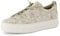 Paul Green Damen, Frauen Low-Top Sneaker,schnürschuhe,schnürer,Plateausohle,Halbschuhe,straßenschuhe,Florales Muster/Weiß (JA),38.5 EU / 5.5 UK