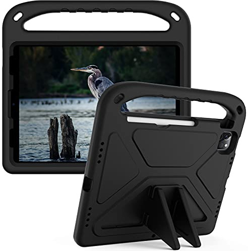 Eabhulie Custodia per iPad PRO 12.9 6th/5th/4th/3rd 2022/2021/2020/2018 Leggera e Antiurto Bambini Cover in Eva con Maniglia e Supporto Nero