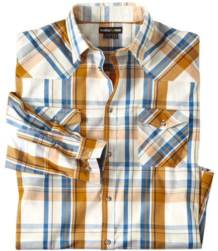 ATLAS FOR MEN - Chemise à Carreaux Texas - M