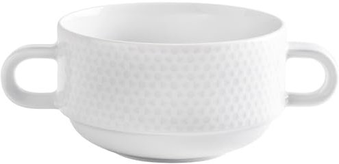 KAHLA Honeycomb Suppen-Obertasse 0,25 l stapelbar | Suppentasse mit Relief-Muster aus Porzellan