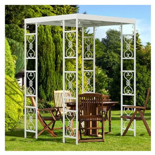 HKYBCF Outdoor Garten Pergola Pavillon Markise Baldachin Sonnenschutz Shelter Metall Spalier Dach Hochzeit Zeremonie Bogen
