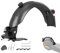 ulip Metall Schutzblech Hinten für Segway Max G30 G30P G30LP G30D, Robust, Stabil, Langlebig, löst das Problem des leichten Brechens von Kunststoffschutzblechen grau