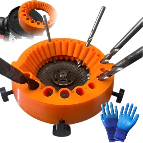 Drill Bit Sharpener for All Bits Power Drill Bit Grinding Attachment Handheld Angle Grinder Drill Bit Sharpener for 2-13mm Drill Bits, Compatible with 125mm Grinder (1pcs)