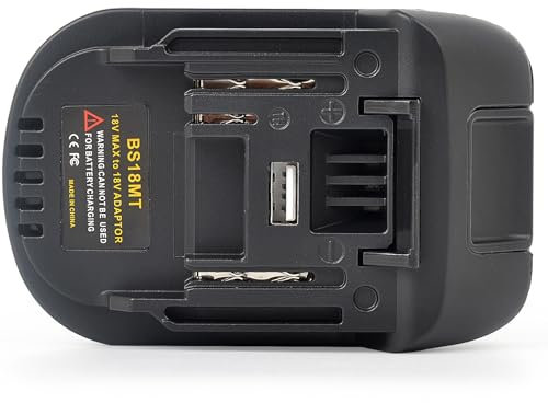 BS18MT Adaptateur de batterie compatible avec Bosch 18 V GBA Professional Convertisseur pour batterie Bosch vers Makita Compatible avec les outils Makita 18 V