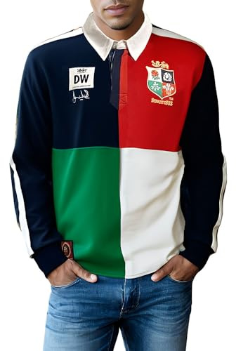 Ellis 1871 Rugby Doddie Weir Lions Shirt, rot, S