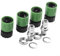 Kit adaptateur de lavage de pont pour tondeuse à gazon avec plusieurs connecteurs, buses, lames, écrous pour un nettoyage efficace des tondeuses autoportées, tondeuses, souffleuses à neige