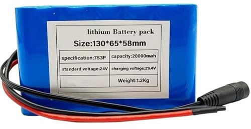 SXYKXYDL Batterie Lithium-ION 24 V 20 Ah 7S3P pour vélo électrique, avec Chargeur et BMS, pour kit Moteur de Moins de 500 W XT 60