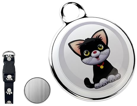 Hundehalsband zur Ortung von Haustieren, IP65, funktioniert mit jedem Halsband (Android und Universal), universell Hnp126 (White, 5X5CM)