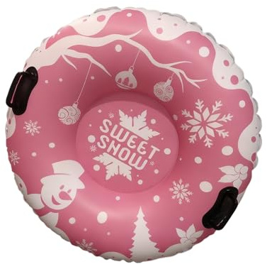 Schneeröhre Snow Tube – Aufblasbare Weihnachtliche Rutschring Mit Griff | Vielseitig Für Outdoor Winter, Schnee-Rutschen, Pool & Party – Ideal Für Erwachsene, Kinder, Familien – Robustes Freizeitgerät