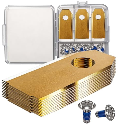 30x Titan Ersatzklingen Ersatzkmesser für ECOVACS GOAT Mähroboter, DIN EN 50636-2-107 geprüft, 60% langlebiger, inkl. Sicherungs-Schrauben & Box