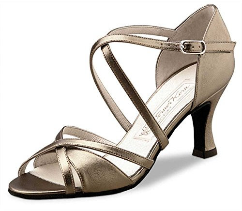 Werner Kern Damen Tanzschuhe July 6,5 - Farbe: Antik - Größe: UK 3