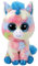 TY 37261 Blue Unicorn Blitz, Einhorn blau/bunt 24cm, mit Glitzeraugen, Glubschi's, Beanie Boo's, 24 cm