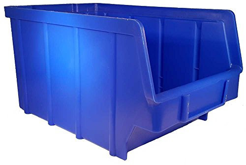 26 Stück Stapelboxen blau Gr.3 (145 x 248 x 127 mm) Kunststoff PP Sichtlagerkästen Stapelkästen │ P-D-W®
