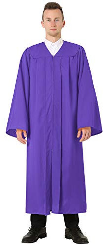 GraduatePro Toga Laurea Donna Uomo Tunica università Costume Graduation Gown Vestito Diploma Carnevale Viola