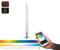 EGLO connect LED Stehlampe Fraioli-C, 2 flammige Stehleuchte aus Aluminium und Kunststoff in Nickel-Matt, Weiß, Farbtemperaturwechsel (warm, neutral, kalt), RGB, dimmbar, Lampe mit Tritt-Schalter