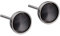 Ernstes Design Ohrringe E283 Edelstahl Stecker mattiert schwarz Ohrstecker
