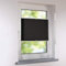 Plissee Klemmfix Faltstore UNIVERSAL Faltrollo ohne Bohren - 35 x 100 cm - schwarz