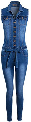 SS7 Womens Denim Jumpsuit