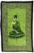Freak Scene Tagesdecke - Wandtuch - Buddha - grün - 135x210cm