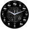 ONEVER Moderne Wanduhr Mit Chemie Wissenschaft Periodensystem Gerundetem Acryl Mute Wanduhr 12 Zoll Schwarz