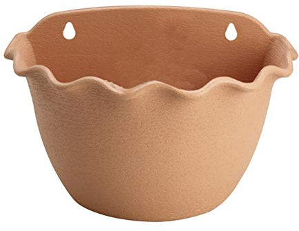 1 pièce Décoration murale Pot de fleurs en demi-cercle Décoration murale pour intérieur et extérieur Pot de fleurs Pot pour utilisation (marron clair)