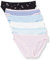 Amazon Essentials Bas de bikini en coton (grandes tailles disponibles) Femme, Lot de 6, Noir Fleuri/Bleu/Jaune Floral/Rose Clair/Rayures/Blanc, 42