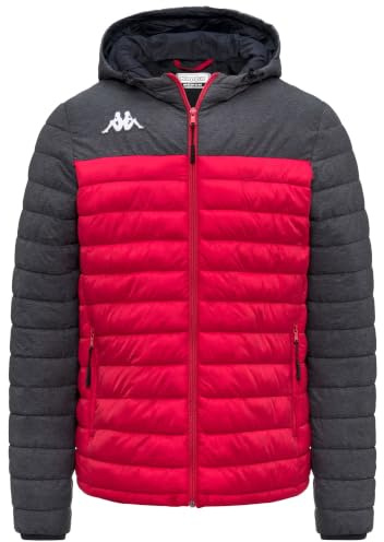 Kappa Unisex Lamezio Jacke, Rot/Grau, S